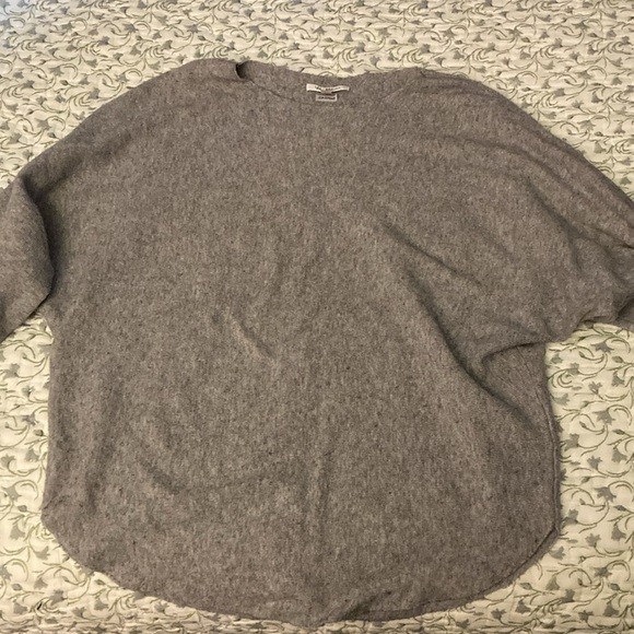 Vila Milano grey oval neck sweater. - Picture 6 of 8